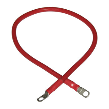 Cable 4ga Red 2' 3/8 Ring