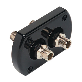 Thru Hull, Black Steering Hose Uflex Bulkhead Mounted